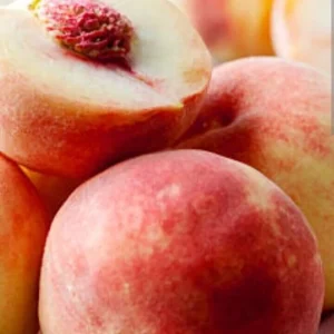 Organic China Pearl White Flesh Peach Live Tree - Sweet & Juicy Fruit - Outdoor - Image 1