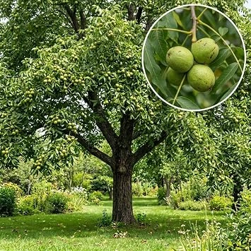 American Black Walnut Live Tree Plant 6-12" Tall, 4" Pot, Cold Hardy, Shade & Nut Tree - Image 1
