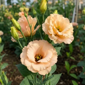 Apricot Eustoma Lisianthus Seeds - 20 Seeds - Double Rose-Like Blooms - Cut Flower - Image 7