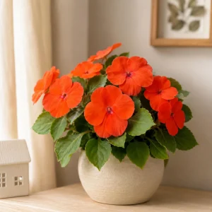 Beacon Orange Impatiens Seeds - Bright Orange Annual Shade Flower - 20 Seeds - Image 4