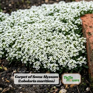 Carpet of Snow Alyssum Seeds - 30 Seeds - Cold Resistant, Drought Tolerant - Image 1