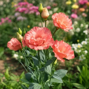 Coral Eustoma Lisianthus Seeds - 20 Seeds - Vibrant Double Rose-Like Blooms - Cut Flower - Image 5