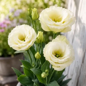 Cream Lisianthus Seeds (Eustoma grandiflorum) - Double Rose-Like Flowers - 20 Seeds - Image 6