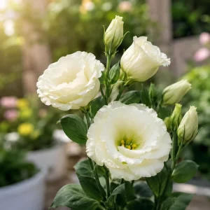 Cream Lisianthus Seeds (Eustoma grandiflorum) - Double Rose-Like Flowers - 20 Seeds - Image 7