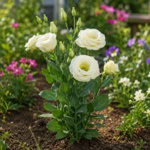 Cream Lisianthus Seeds (Eustoma grandiflorum) - Double Rose-Like Flowers - 20 Seeds - Image 9
