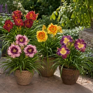 Eyezone Daylily Mix Seeds - Hemerocallis hybrida - 20 Seeds - Contrasting Eye Pattern Blooms - Image 10