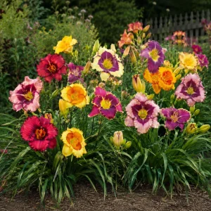 Eyezone Daylily Mix Seeds - Hemerocallis hybrida - 20 Seeds - Contrasting Eye Pattern Blooms - Image 3