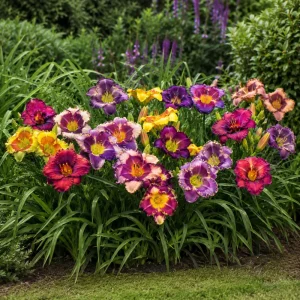 Eyezone Daylily Mix Seeds - Hemerocallis hybrida - 20 Seeds - Contrasting Eye Pattern Blooms - Image 4