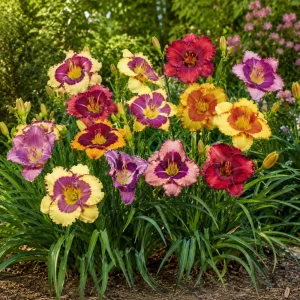 Eyezone Daylily Mix Seeds - Hemerocallis hybrida - 20 Seeds - Contrasting Eye Pattern Blooms - Image 6