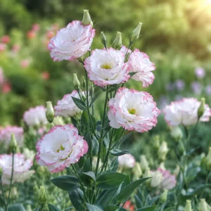 Lisianthus Echo Pink Picotee Seeds - Bicolor Double Flowers, Rose & White, 20 Seeds - Image 3