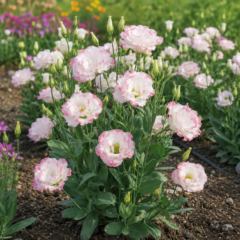 Lisianthus Echo Pink Picotee Seeds - Bicolor Double Flowers, Rose & White, 20 Seeds - Image 4