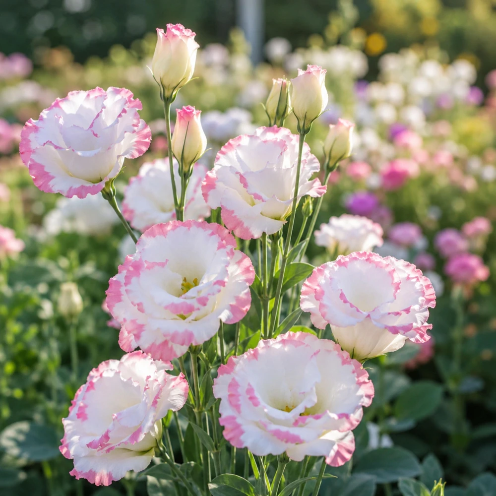 Lisianthus Echo Pink Picotee Seeds - Bicolor Double Flowers, Rose & White, 20 Seeds - Image 7