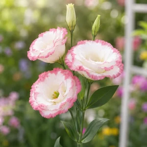 Lisianthus Echo Pink Picotee Seeds - Bicolor Double Flowers, Rose & White, 20 Seeds - Image 8
