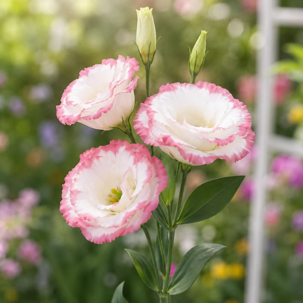 Lisianthus Echo Pink Picotee Seeds - Bicolor Double Flowers, Rose & White, 20 Seeds - Image 8