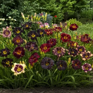Near Black Daylily Seeds - Hemerocallis hybrida - 20 Seeds - Deep Purple Blooms - Image 6