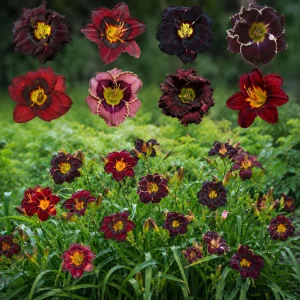 Near Black Daylily Seeds - Hemerocallis hybrida - 20 Seeds - Deep Purple Blooms - Image 7