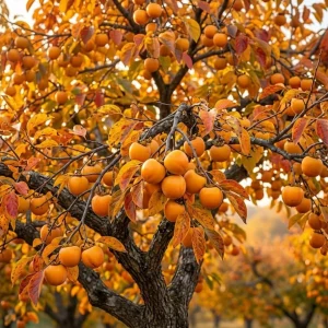 Pack of 2 American Persimmon Tree Live Plants, 7-14