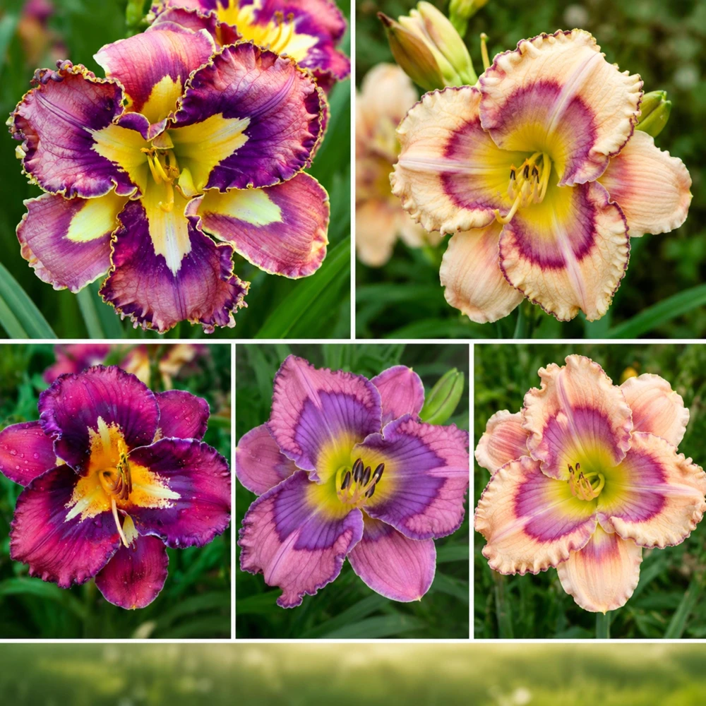 Patterned Daylily Mix Seeds - Hemerocallis hybrida - 20 Seeds - Unique Bi-Color Blooms - Image 2