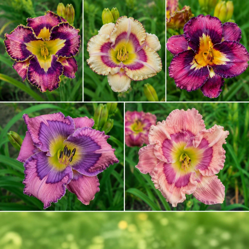 Patterned Daylily Mix Seeds - Hemerocallis hybrida - 20 Seeds - Unique Bi-Color Blooms - Image 3
