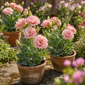 Peach Lisianthus Seeds - Eustoma grandiflorum - Double Rose-Like Blooms - 20 Seeds - Image 3