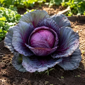 Red Acre Cabbage Seeds - Brassica oleracea - Heirloom Vegetable - 20 Seeds - Image 2