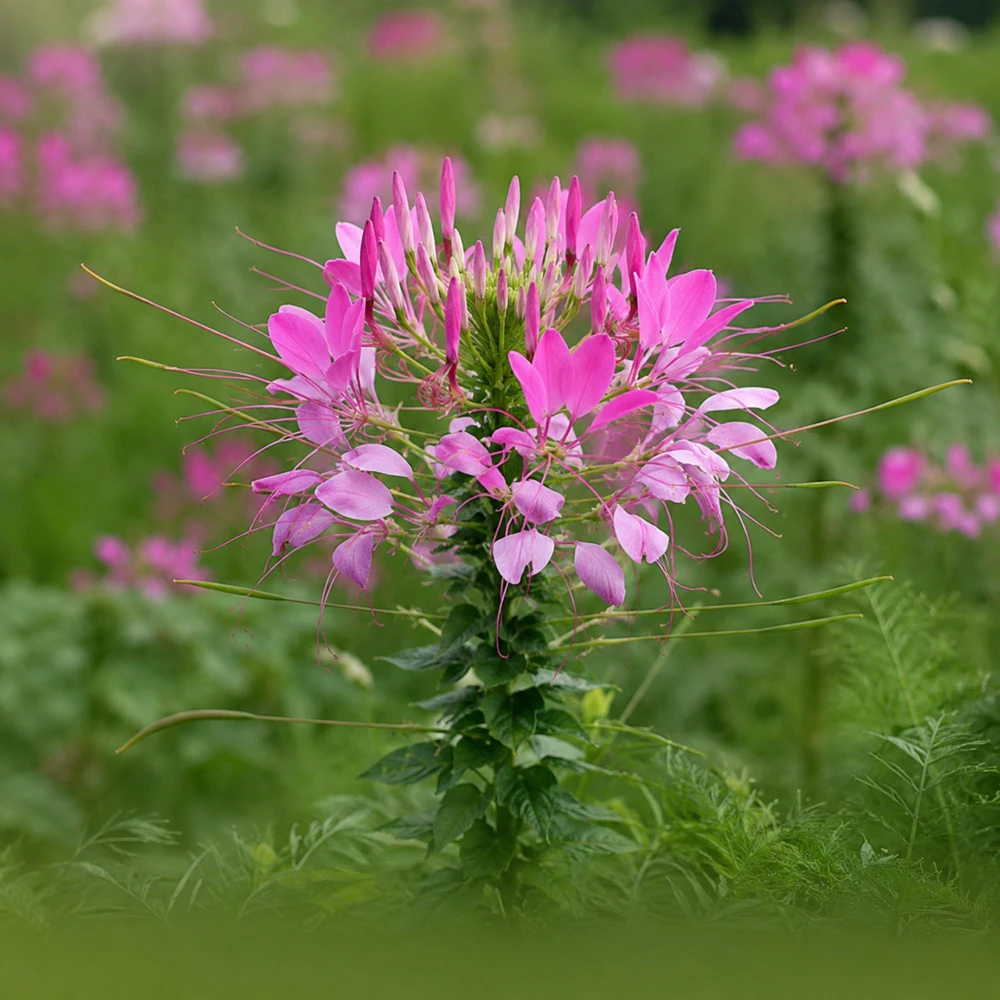 Rose Queen Cleome Seeds - 20 Count - Pink Spider Flower - Tall Annual - Image 2