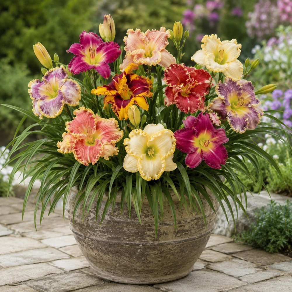 Ruffled Daylily Mix Seeds - Hemerocallis hybrida - 20 Seeds - Hardy Perennial Flower - Image 4