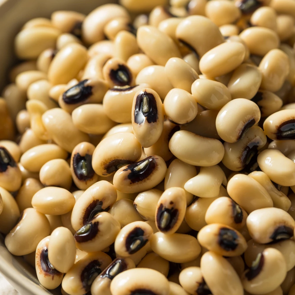 Semillas de guisantes de ojo negro - Variedad de caupí tradicional - Frijoles de mata baja de alto rendimiento - Frijoles cremosos de ojo oscuro fáciles de cultivar para el jardín - Image 3