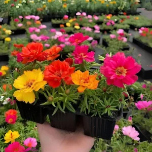 Sundial Mix Portulaca Grandiflora Moss Rose Seeds - 30 Seeds - Colorful Flowers - Image 10