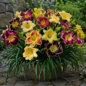 Toothy Daylily Mix Seeds - Hemerocallis hybrida - Fringed Perennial Flower - 20 Seeds - Image 2