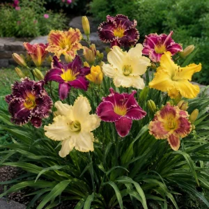 Toothy Daylily Mix Seeds - Hemerocallis hybrida - Fringed Perennial Flower - 20 Seeds - Image 4