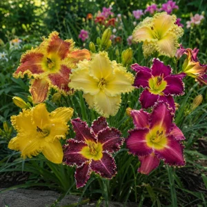 Toothy Daylily Mix Seeds - Hemerocallis hybrida - Fringed Perennial Flower - 20 Seeds - Image 8